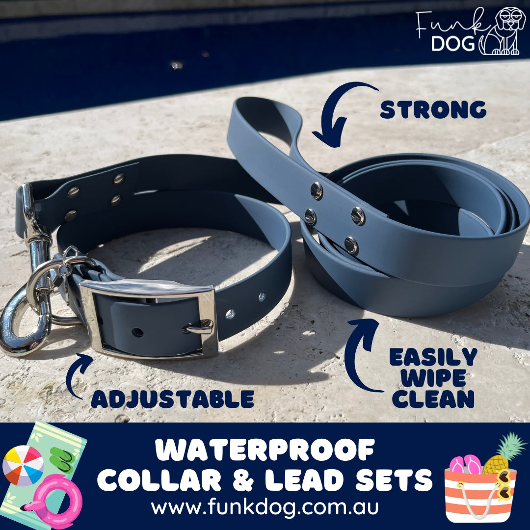 AQUAfunk - Waterproof Collar & Lead Set