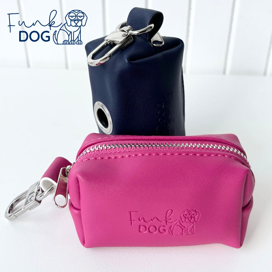 funkAWAY - Leather Poop Bag Dispenser